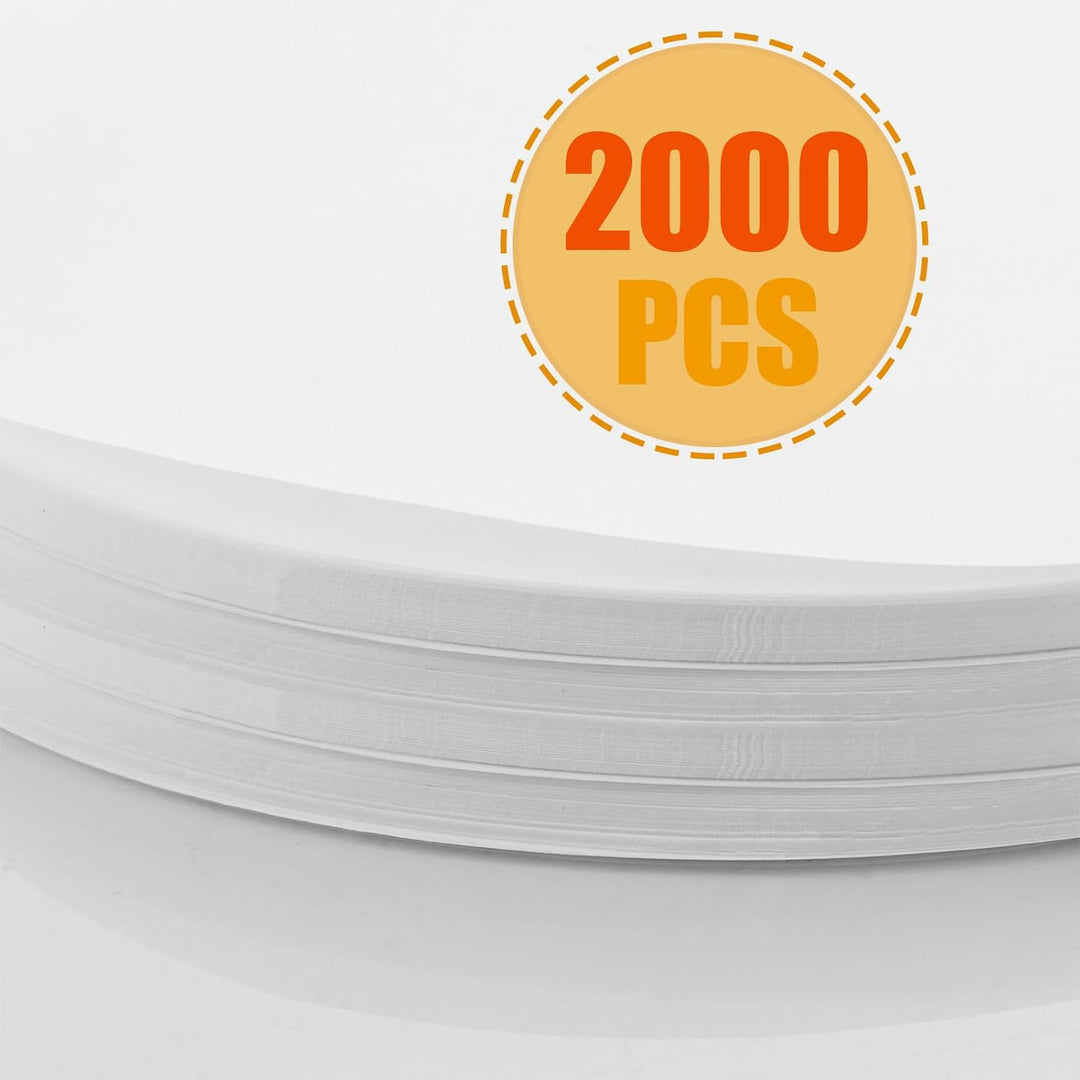 CYEER 2000 Stück Burger Papier 13cm – Rundes Trennpapier für Burgerpresse & Patties – Antihaft Hambu