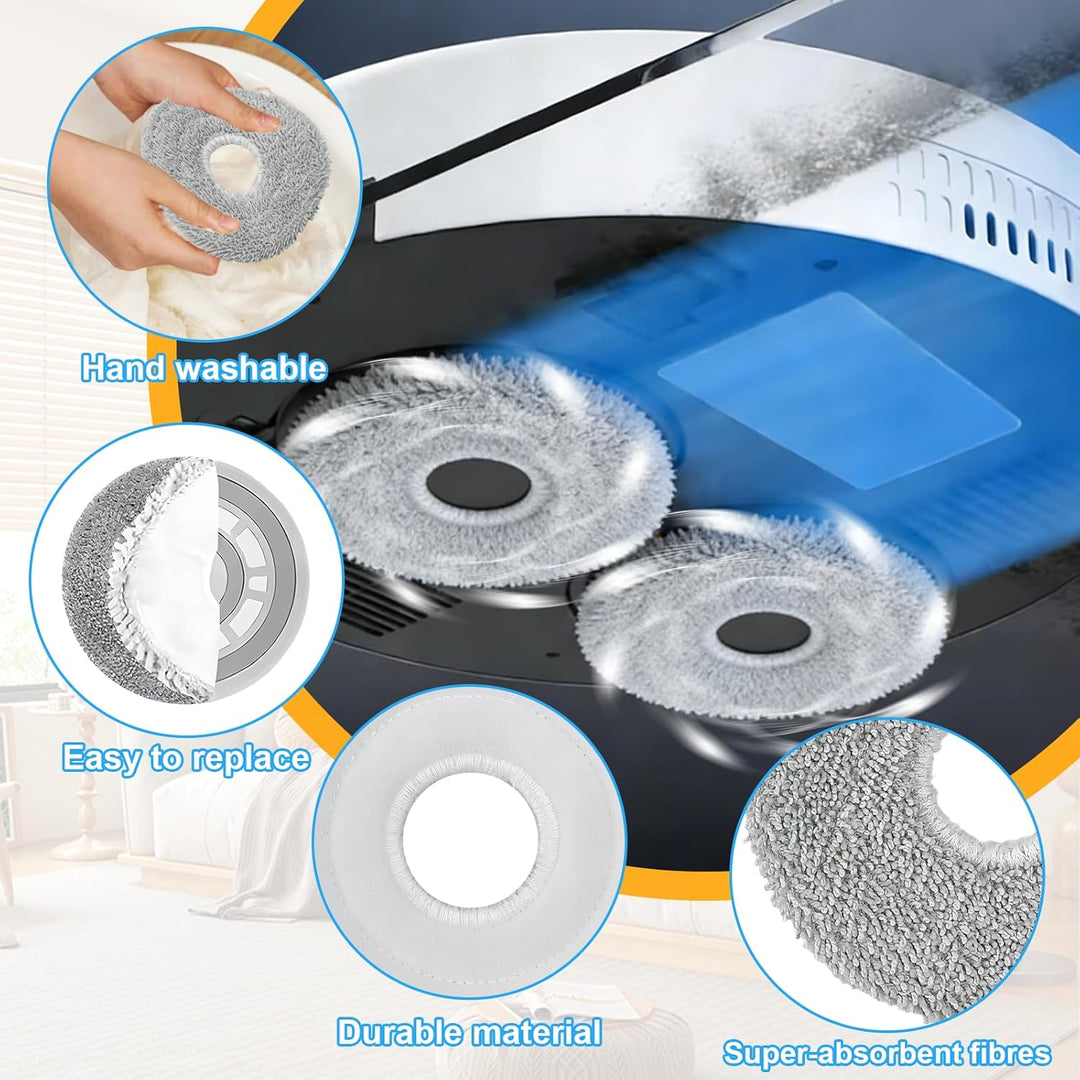 15 Stück Mopptücher Wischplatten Wischpad Zubehör Kompatibel mit Dreame X10/X20/X30 Pro/S10/X30 Pro