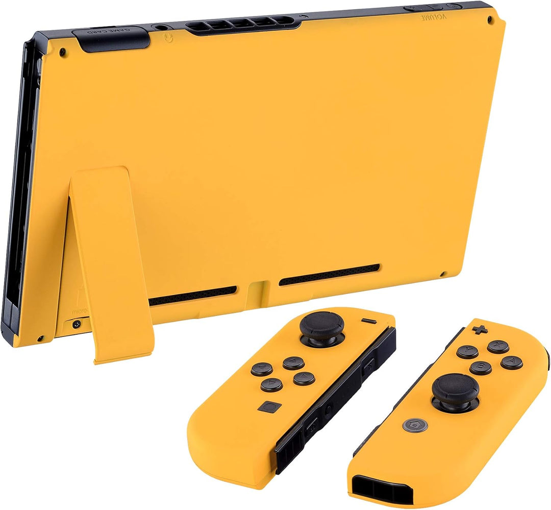 eXtremeRate Hülle Case für Nintendo Switch Joycon/Konsole, Rückgehäuse&Kickstand für Switch Console,