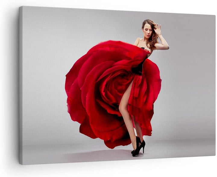 Bilder auf Leinwand Karneval Kleidung Kultur Tänzerin Leinwandbild 70x50cm Wandbilder Dekoration Woh