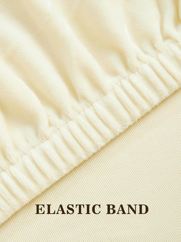 LANSHENG Dehnbare Stuhlhussen für Esszimmerstühle, Stretch-Spandex mit elastischem Band, Stuhlbezug,