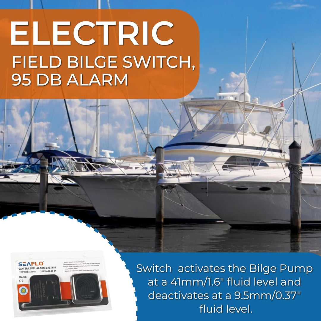 LIGHTEU SEAFLO 12V hohe Wasserstand Bilge Alarmanlage