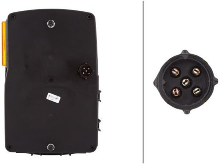 HELLA - Heckleuchte - Glühlampe - 12V - Anbau/geschraubt - Lichtscheibenfarbe: weiss/rot - Kabel: 20