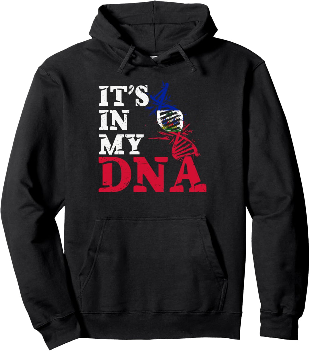 Haiti It's in my DNA Haitianische Flagge Pullover Hoodie