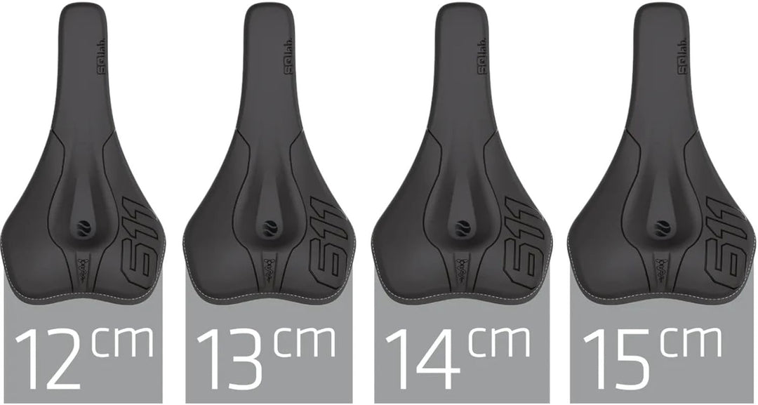 SQlab 611 Ergowave CrMo, MTB Tech & Trail Fahrradsattel Schwarz 14 cm Einfarbig, Schwarz 14 cm Einfa