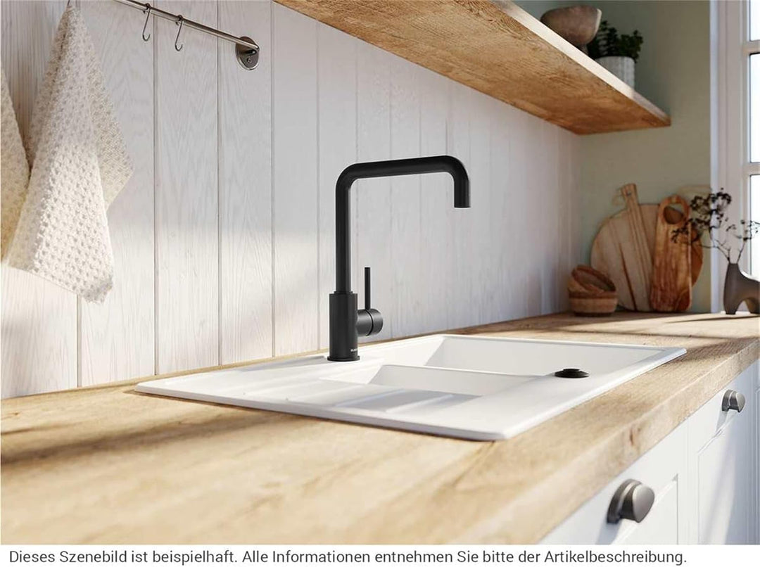 BLANCO MILI schwarz matt | Hochdruck | Rückflussverhinderer | Keramik Kartusche | Gesicherte Wasserq