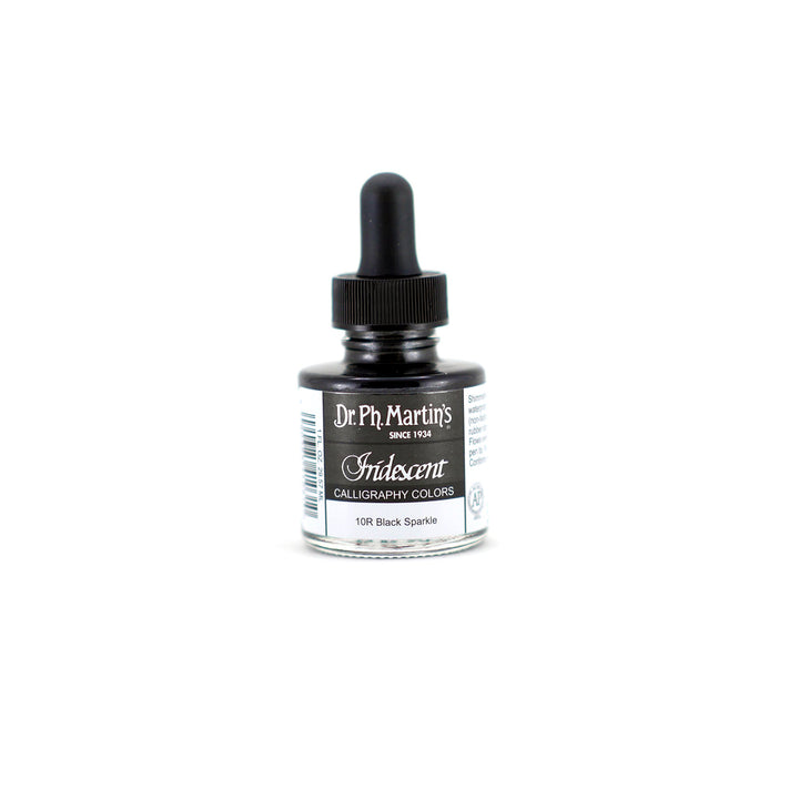 Dr. Ph. Martin's Schillernde Kalligraphie-Farbe, 28 g, schillerndes schwarzes Funkeln (10R)