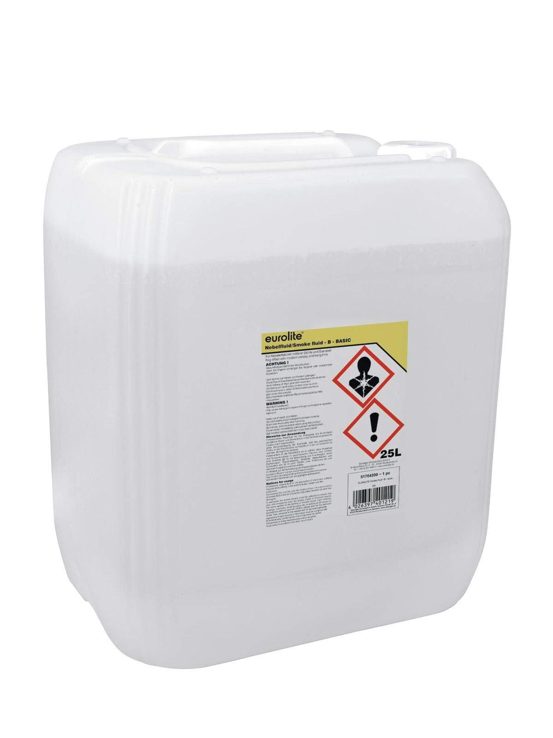 Eurolite Smoke Fluid -B- Basic 25 Liter | Nebelfluid für Nebelmaschinen | Mittlere Dichte und Standz