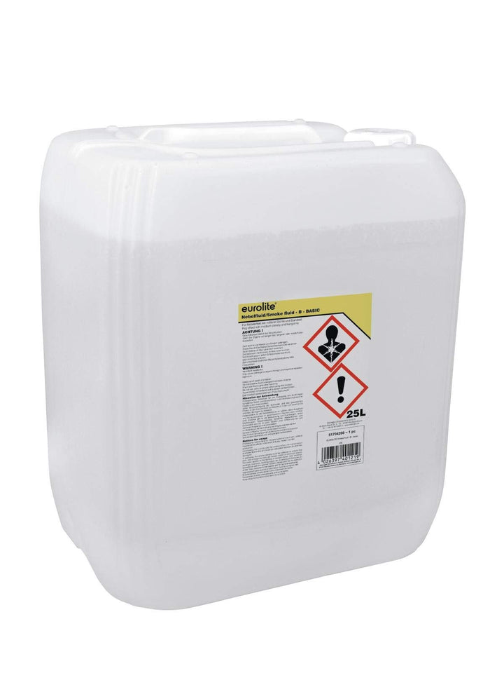 Eurolite Smoke Fluid -B- Basic 25 Liter | Nebelfluid für Nebelmaschinen | Mittlere Dichte und Standz
