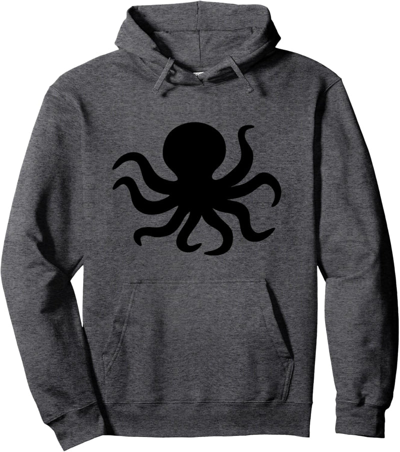 Oktopus-Silhouette Pullover Hoodie