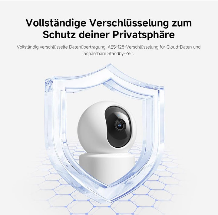 XIAOMI C301 Überwachungskamera Innen WLAN 360°, 2K-Auflösung, Schutz der Privatsphäre, Farb-Nachtsic