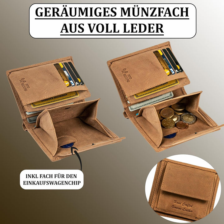 MATADOR Geldbörse XXL Portmonee Herren Gross Echt Leder mit vielen Fächern & RFID Schutz | Portemonn