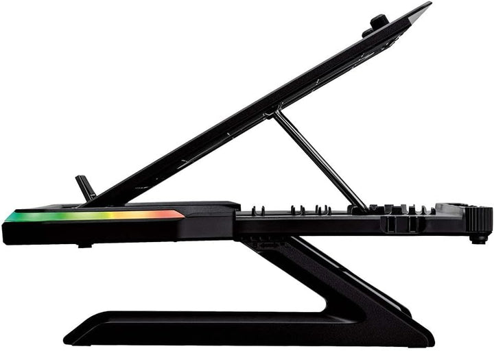SureFire Portus X1 Gaming Laptop-Ständer, Notebook Stand höhenverstellbar mit RGB-Beleuchtung, Halte