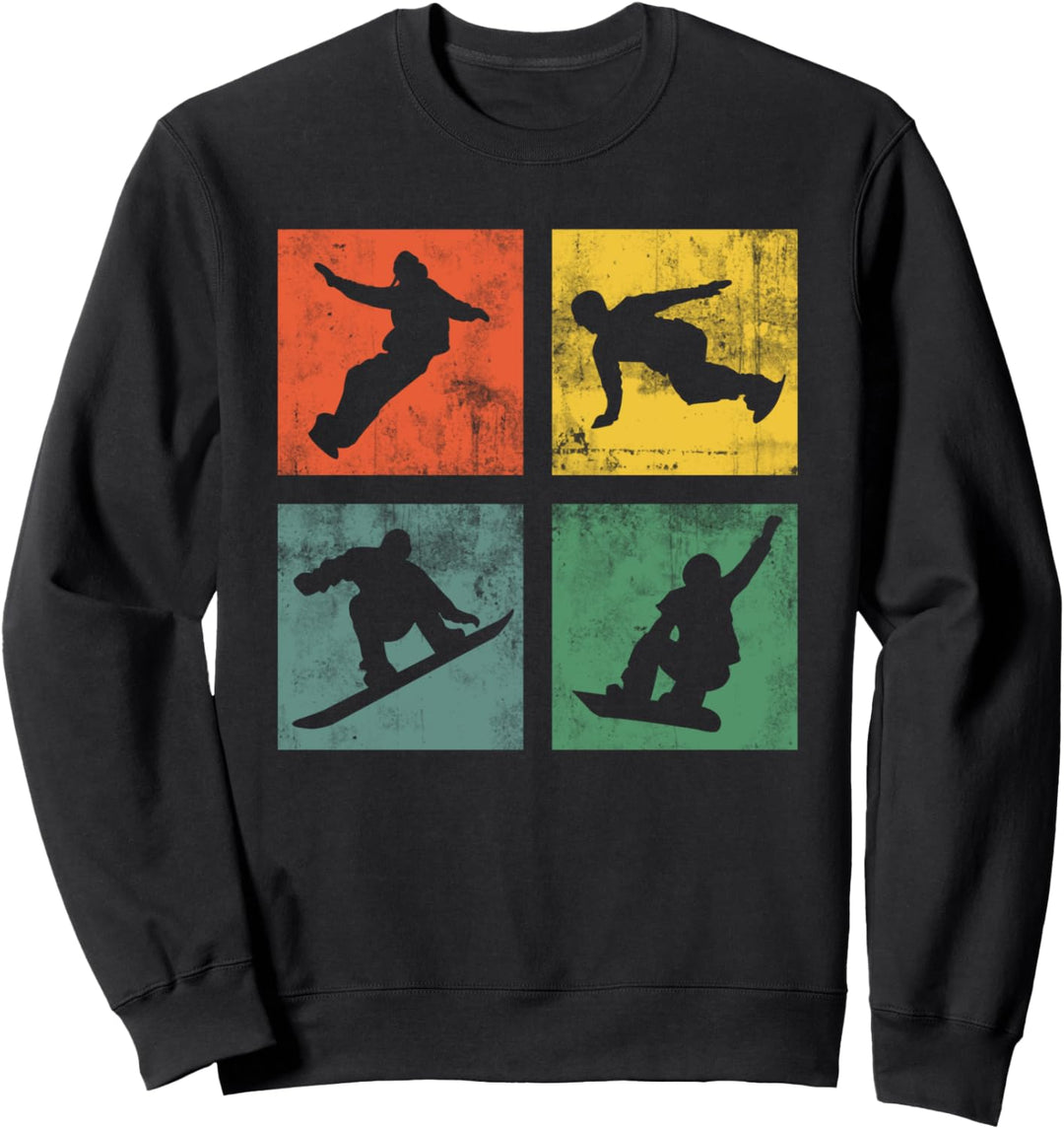 Snowboard Snowboarder Snowboarden Vintage Wintersport Sweatshirt