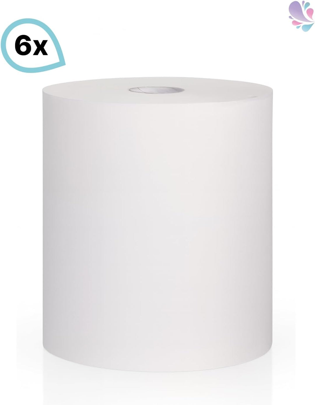 Blanc HYGIENIC Tissue Handtuchrolle – Set mit 6x Handtuchpapier-Rollen à 140 m, 2-lagig, 4 cm Ø Kern