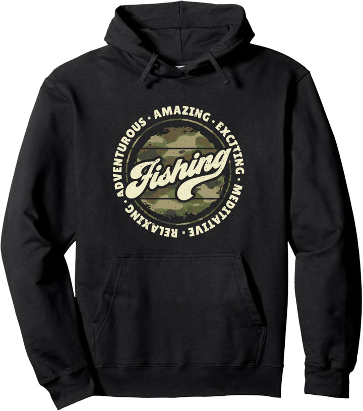 Fischen Ist Entspannung Tarnmuster Pullover Hoodie