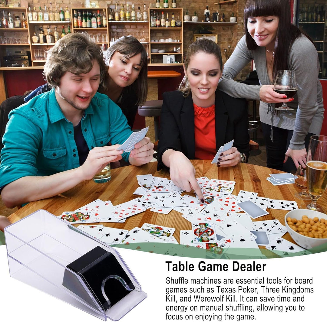 Generisch Kartenspender, Kartenschuh,4/6-Deck Poker Dealer - Wiederverwendbare Brettspiel-Unterhaltu