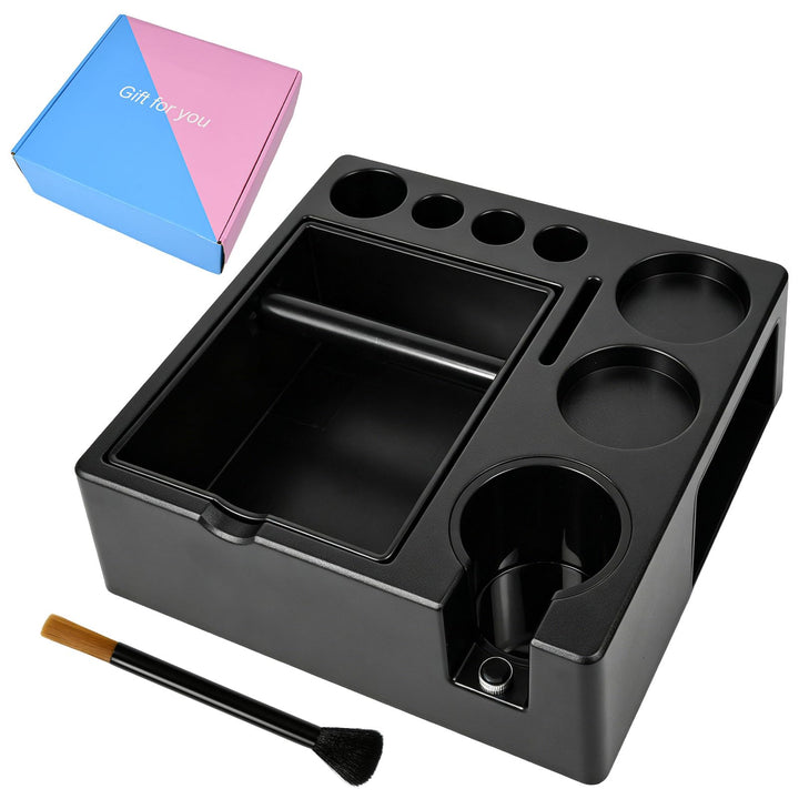 Espresso Tamperstation 51-54-58mm Tamperstation mit Abklopfbehälter 8-in-1 Coffee Tamping Station Sc