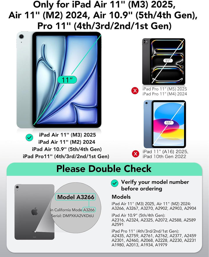 ESR Rebound Magnetische Keyboard Hülle, iPad Tastatur Hülle kompatibel mit iPad Pro 11/iPad Air 5/4,