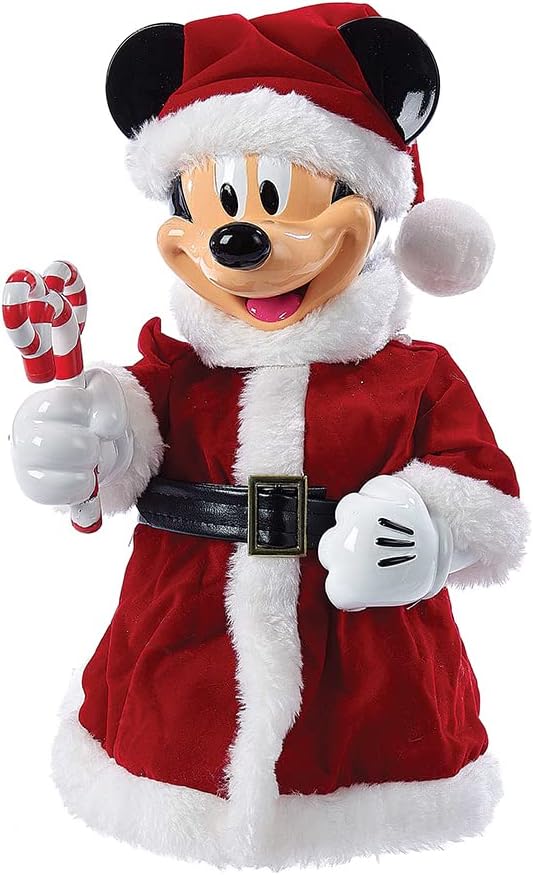 Kurt Adler 25,4 cm Mickey Mouse Baumspitze/Tischdekoration mit biegbaren Armen 10-inches, 10-inches