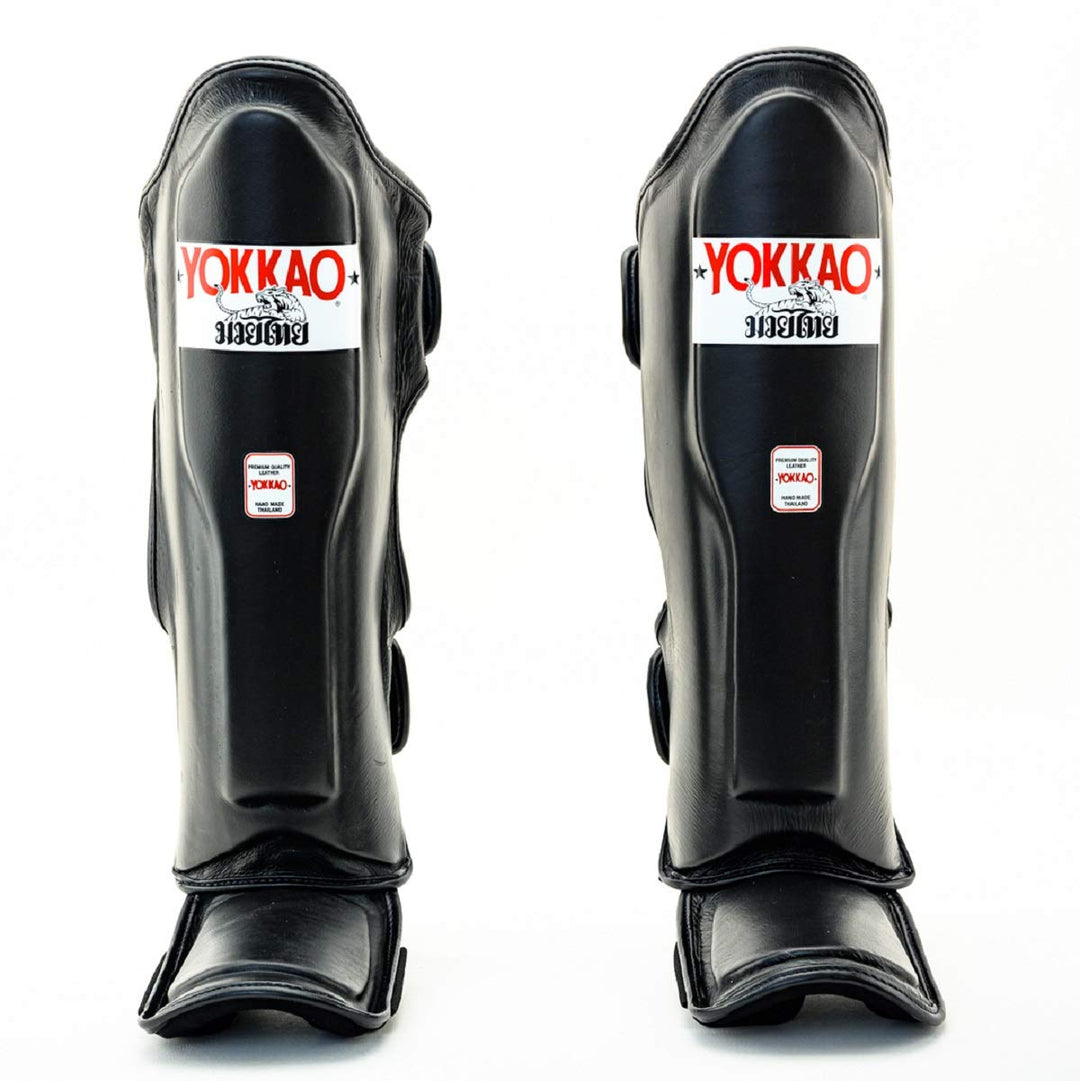 YOKKAO Matrix Muay Thai Kickboxing MMA Shin Guards with Knee Guards for Adults Blue Cottton M, Blue