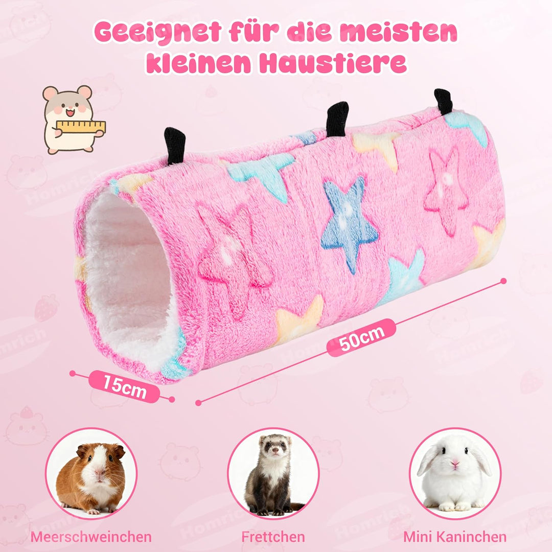 Homrich 2 Stück Ratten Hängematte Meerschweinchen Hängematte Set, Waschbar Weiches Frettchen-Hängezu