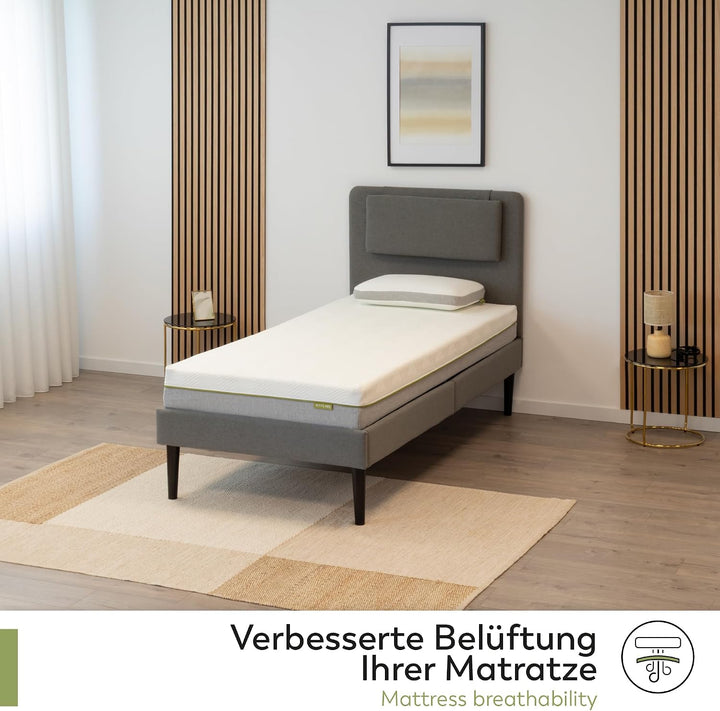 i-flair® Lattenrost 90x200 cm, Lattenrahmen - für alle Matratzen geeignet - alle Grössen, 90x200 cm