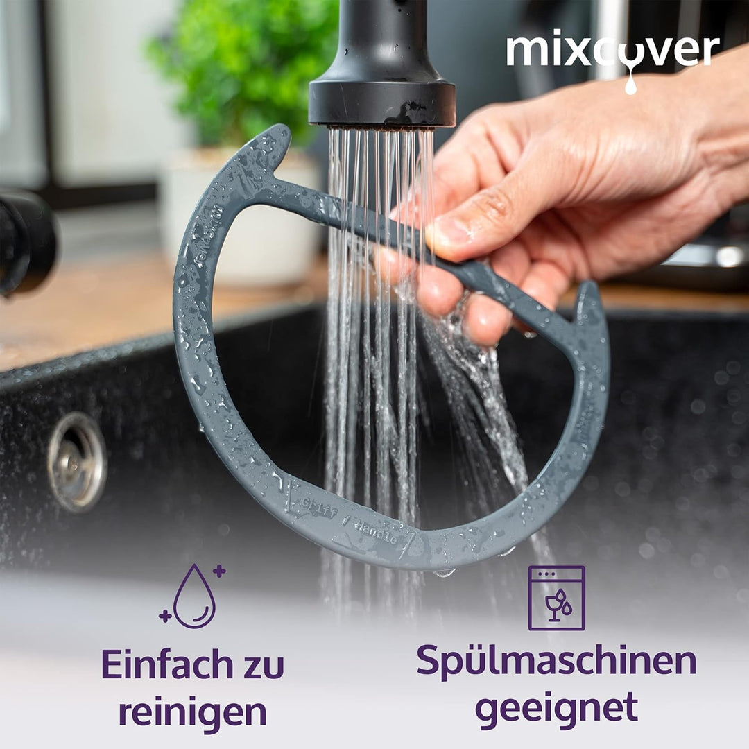 Deckelhalter und Abstreifhilfe kompatibel mit Vorwerk Thermomix TM6 TM5 TM31 Halter Thermomix Zubehö