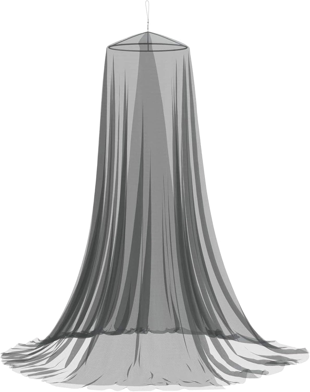 Moskito-Netz für das Bett, Mückennetz aus Polyester, 156 Mesh, ⌀56 x 220 cm, fliegengitter mit Haken