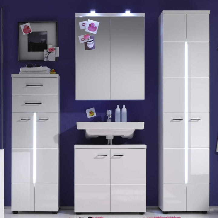 trendteam smart living - Waschbeckenunterschrank Unterschrank - Badezimmer - Nightlife - Aufbaumass