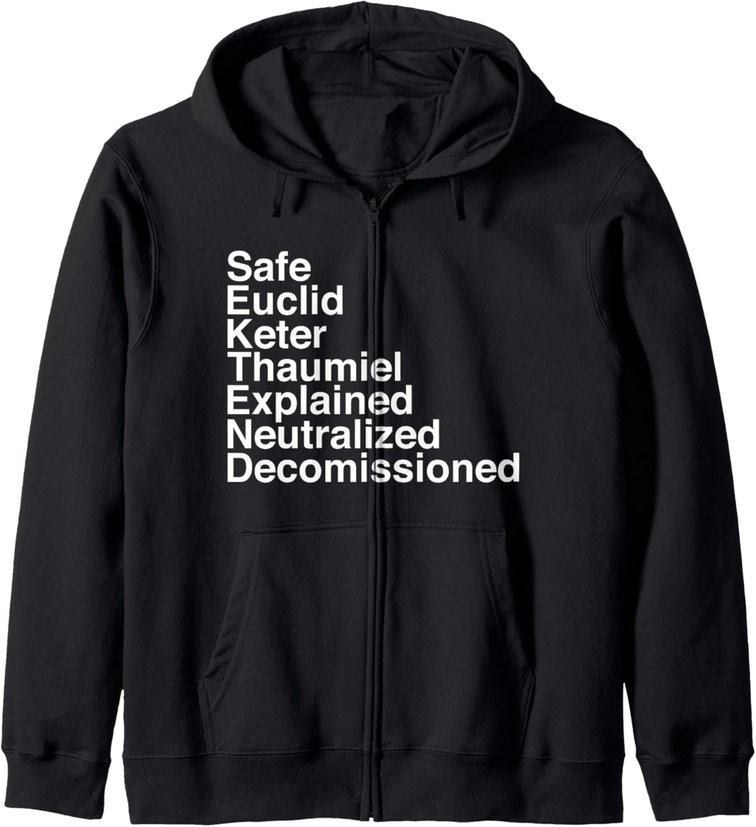 Object classes secure contain protect scp foundation Kapuzenjacke