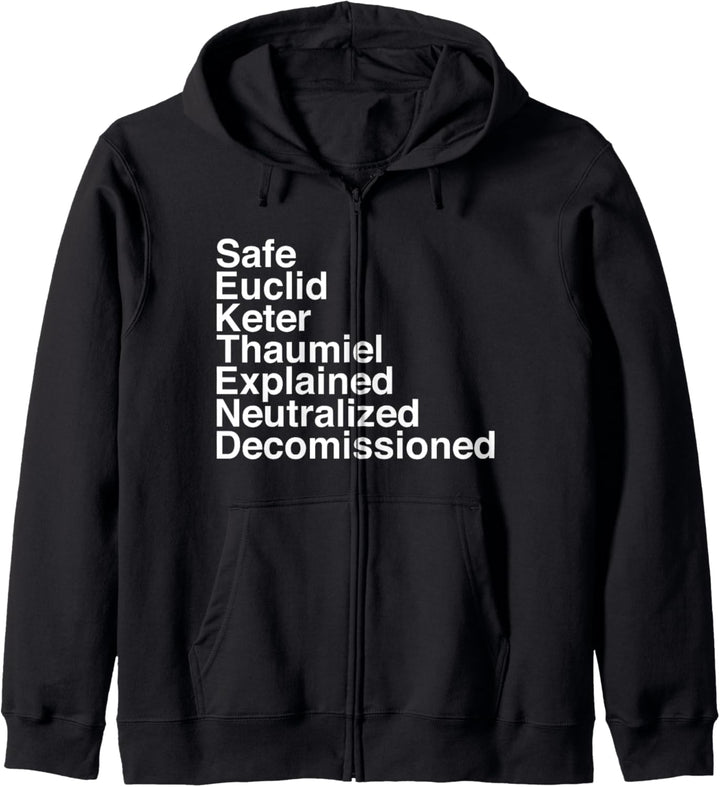Object classes secure contain protect scp foundation Kapuzenjacke