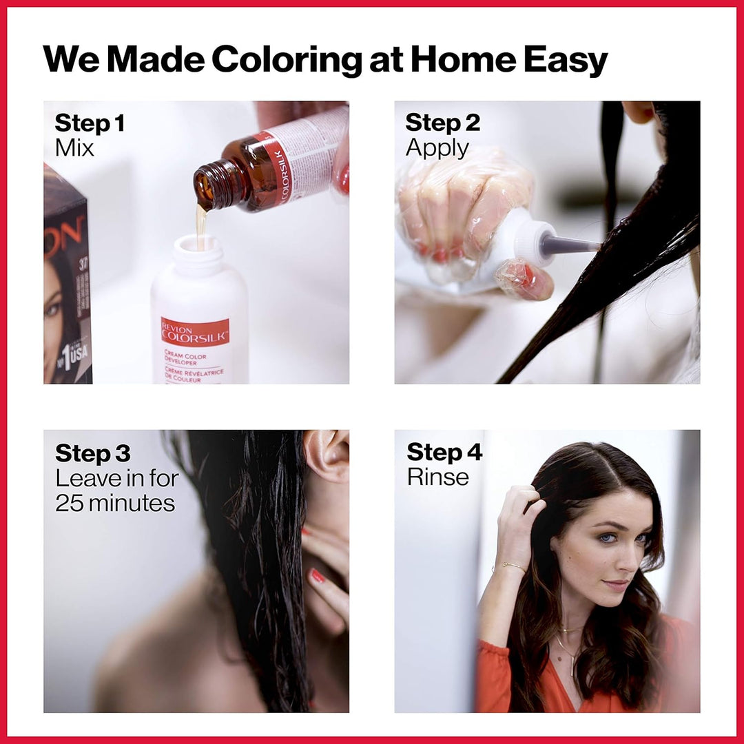 Revlon Colorsilk #60 Dark Ash Blonde Hair Dye 1 Unit (Packung mit 3) 60 Dark Ash Blonde 130 ml (3er