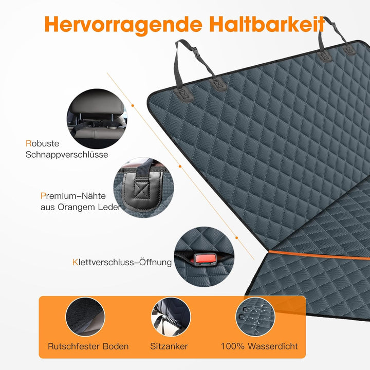 JOEJOY Hundedecke Auto Rückbank, Hundeschutz Auto Rückbank Kratzfeste und Wasserabweisende, Autoscho