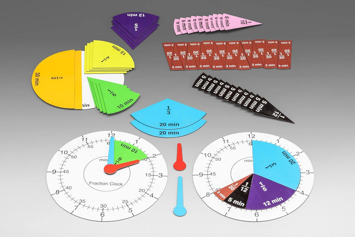 WISSNER 120140 aktiv lernen - Fraction Clock ZeitangabenundBruchteile