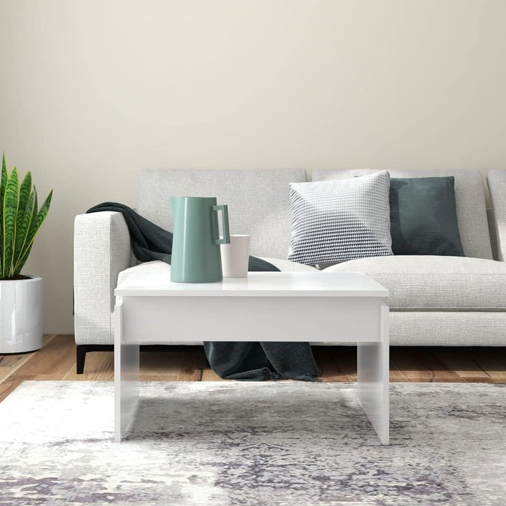 Couchtisch Weiss 68x50x38 cm Spanplatte