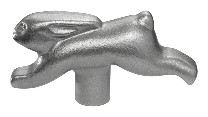 STAUB Knauf Kaninchen, 7 x 2 x 4 cm, Edelstahl, Für Bräter mit Durchmesser 18-41 cm, Silber, Kaninch