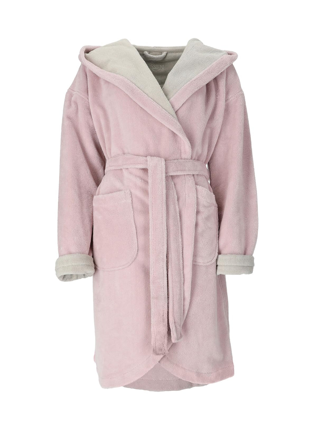 Vossen Damen Bademantel Palermo, Einfarbig L sea lavender/ivory - 0005, L sea lavender/ivory - 0005