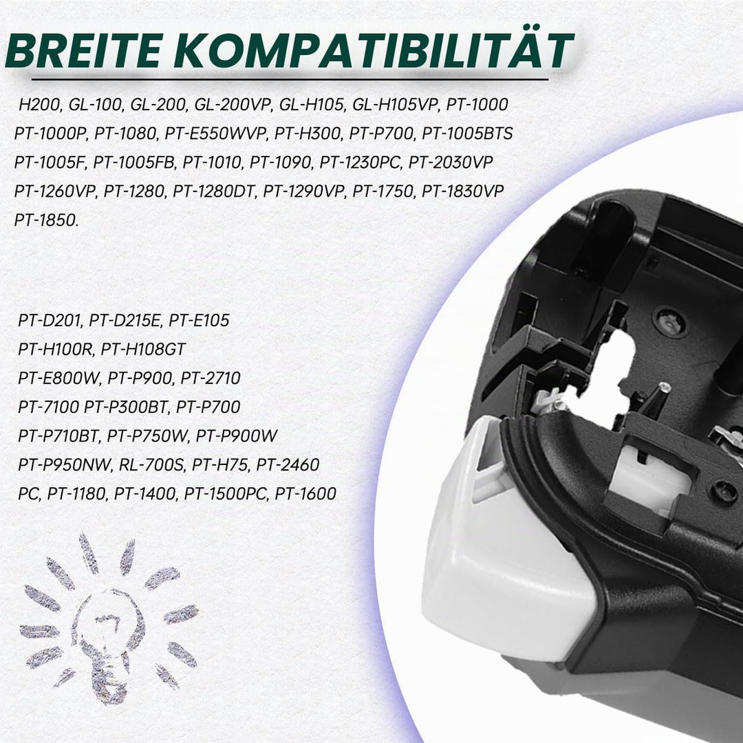 Textil-Schriftband Kompatible für Brother TZe-R231 TZe-R234 TZe-RE34 TZe-RN34 TZe-RW34 12mm 0.47&