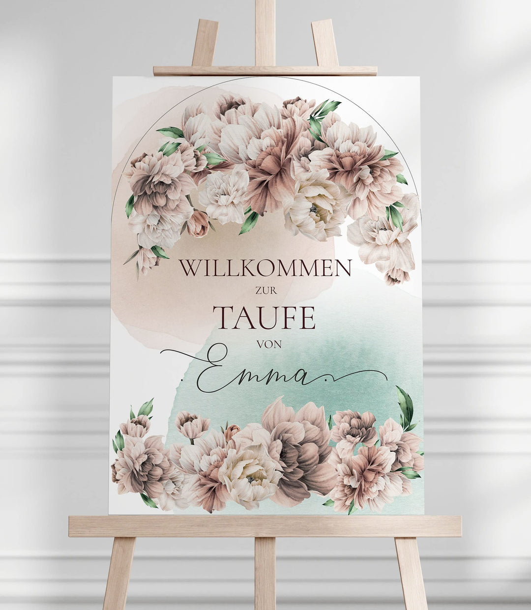 Manschin Laserdesign Willkommensschild Aluverbund personalisiert - Made in Germany - Welcome Willkom
