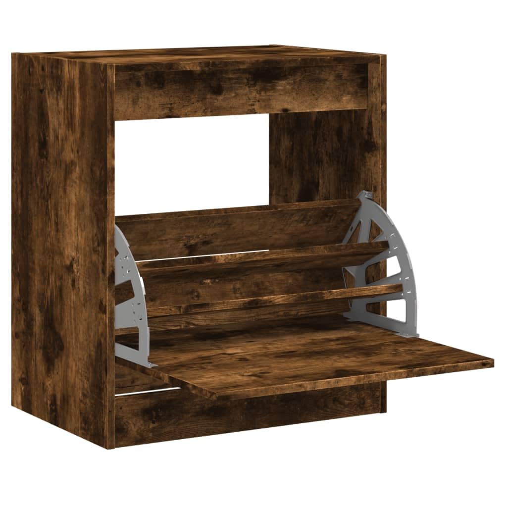 vidaXL Schuhschrank Räuchereiche 60x42x69 cm Holzwerkstoff 60 x 42 x 69 cm Räuchereiche, 60 x 42 x 6