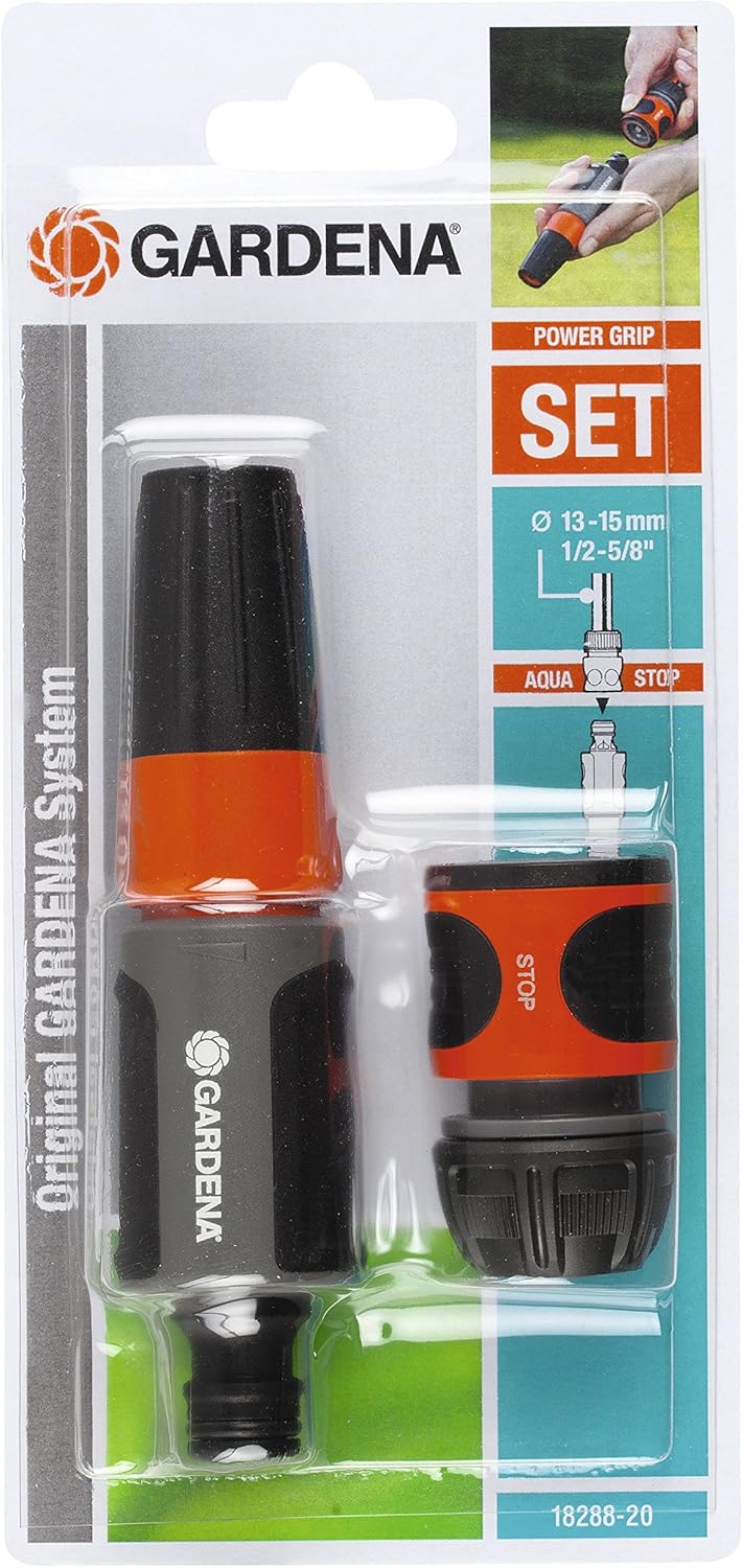 Gardena Spritz-Satz für 13 mm (1/2 Zoll)- und 15 mm (5/8 Zoll)-Schläuche: Reinigungsspritzen-Set mit