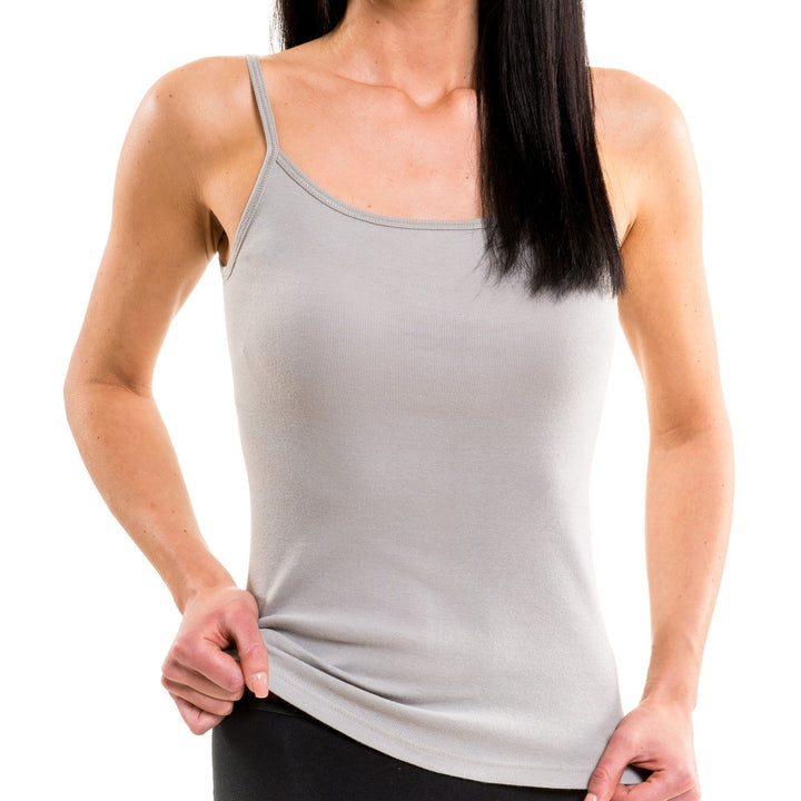 HERMKO 1560 3er Pack Damen Träger Top - 100% Bio-Baumwolle, Unterhemd in Feinripp-Qualität - Weich,