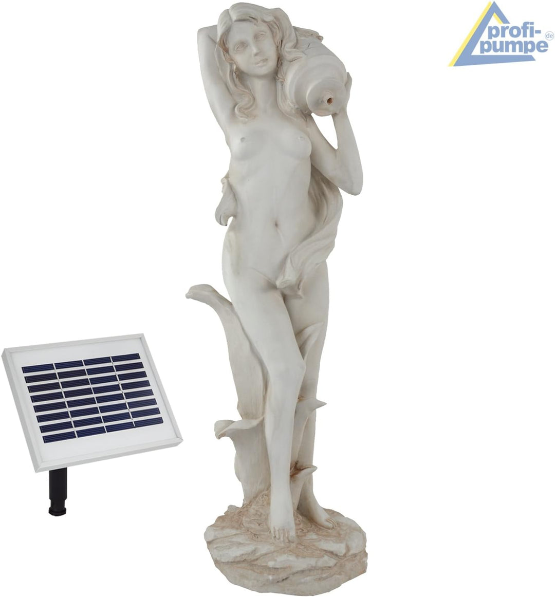 Amur Garten BRUNNEN SOLAR TEICHPUMPE SOLAR SPRINGBRUNNEN GARTENBRUNNEN SOLAR WASSERSPIEL Muse mit Wa