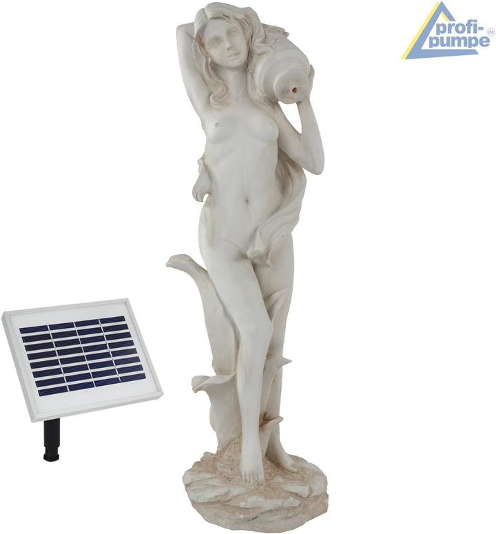 Amur Garten BRUNNEN SOLAR TEICHPUMPE SOLAR SPRINGBRUNNEN GARTENBRUNNEN SOLAR WASSERSPIEL Muse mit Wa