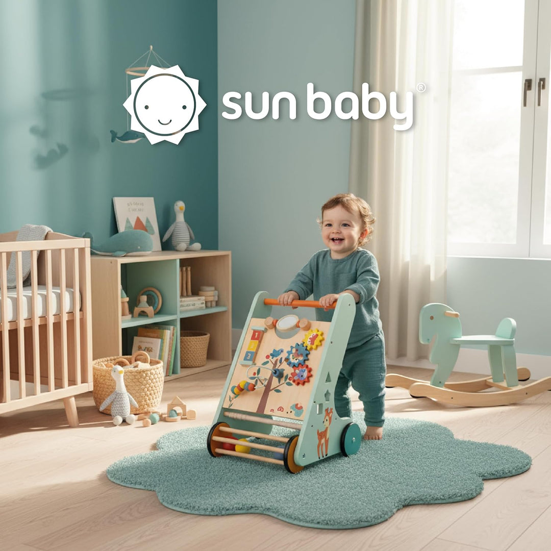Baby Spiel und Laufwagen Lauflernwagen Spielboard mit interaktivem Spielzeug Räder Für Kinder von 12