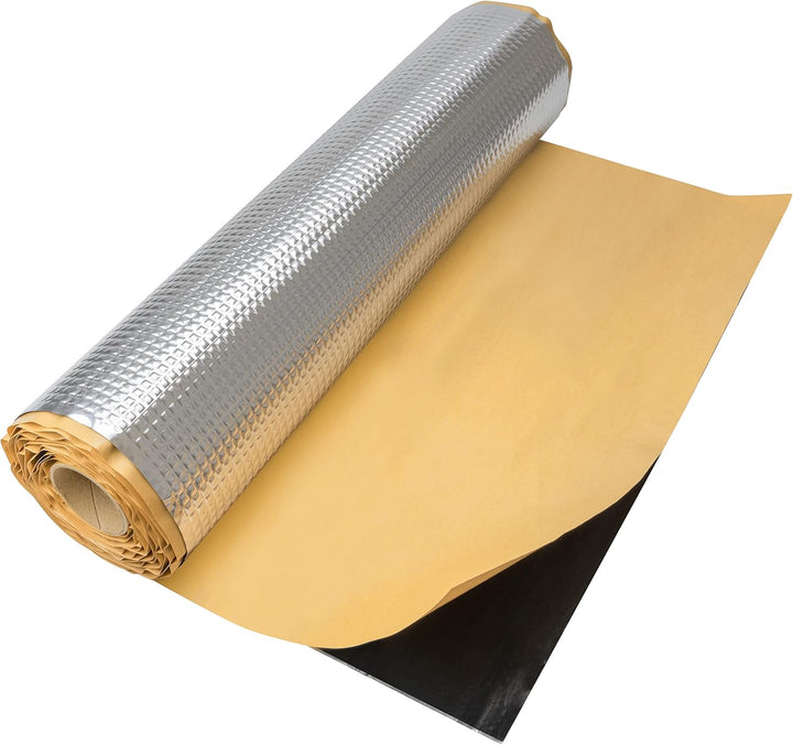Selbstklebende Alubutyl Dämmmatte - 2.0 mm Stärke, 50 cm x 4 m (2 m²) - Anti-Dröhn und Fahrzeugdämmu