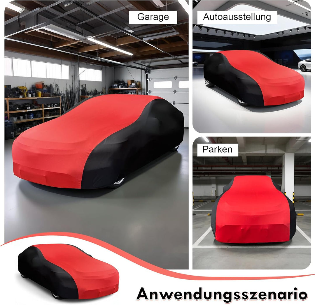 Autoabdeckung Indoor Stretch, Staubdichte Abdeckplane Auto, Autoplane Indoor Winter, Universal Autog