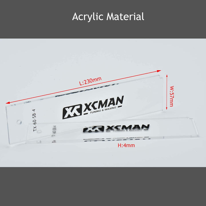 XCMAN Alpine Ski Freeride & Snowboard Base Wax Plastic Scraper 2pcs Snowboard 230 x 60 x 4 mm, Snowb