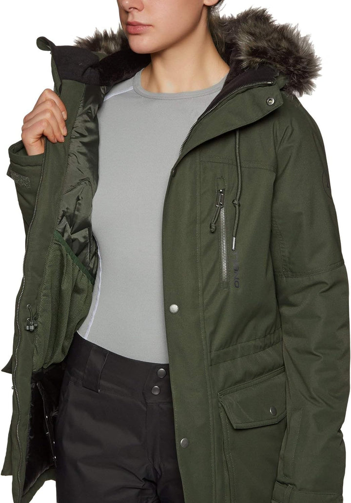 O'Neill Damen Parka Oliv S Jacken, Forest Night, S